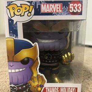 Marvel Thanos Holiday Collectible with Gold and Purple